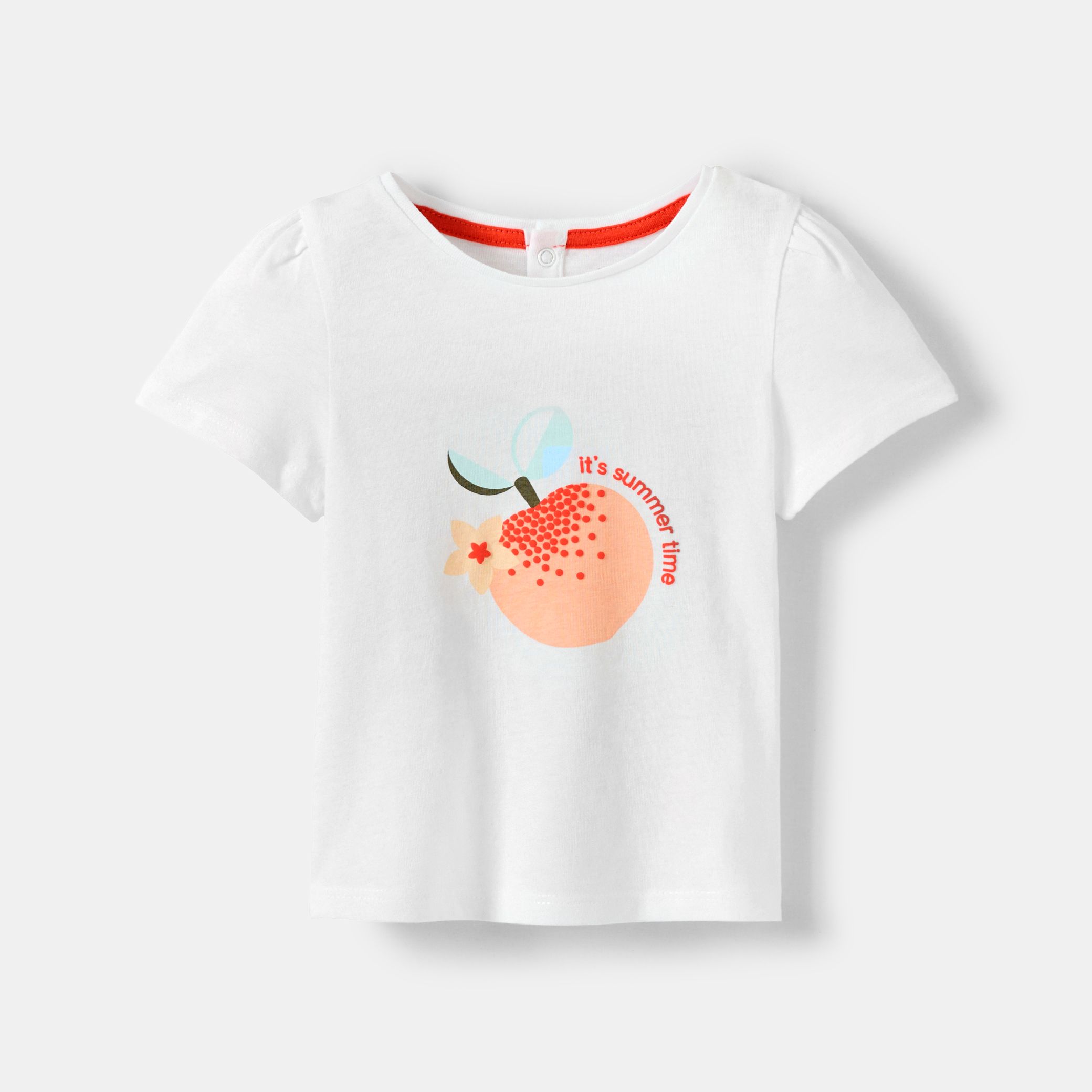 Áo thun jersey in hình trái cây cho bé gái
